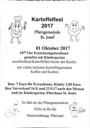 Kartoffelfest mit vielen leckeren Kartoffelgerichten