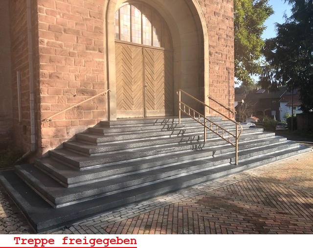 Treppe freigegeben